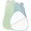 PurComfy Quilted Sleep Sack 2.5 TOG, Supersoft Bamboo Viscose Sleeping Bag(Slate & Sage)
