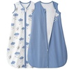 Yoofoss Baby Sleep Sack 12-18 Months TOG 1.5 Fleece with Plush Dots 2 Pack(1.5 Tog – Cloud)