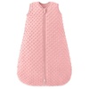 Yoofoss Baby Sleep Sack 12-18 Months TOG 1.5 Fleece with Plush Dots 2 Pack(2.5 Tog-brown)