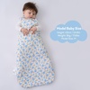 pureborn Baby Sleep Sack Viscose from Bamboo Wearable Blanket S-XL(Blue Meadow)