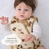 pureborn Baby Sleep Sack Viscose from Bamboo Wearable Blanket S-XL(Khaki Puppies)