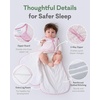 pureborn Baby Sleep Sack Viscose from Bamboo Wearable Blanket S-XL(Lavender Dots)