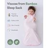 pureborn Baby Sleep Sack Viscose from Bamboo Wearable Blanket S-XL(Lavender Dots)