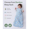 pureborn Baby Sleep Sack Viscose from Bamboo Wearable Blanket S-XL(Light Blue Breakfast)