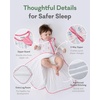 pureborn Baby Sleep Sack Viscose from Bamboo Wearable Blanket S-XL(Vertical Stripe Bow)