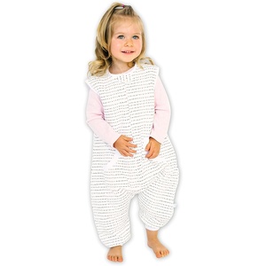 Dreamsuit: Toddler Sleep Sack with Legs, Rayon Made from Bamboo(Brushed Dot)