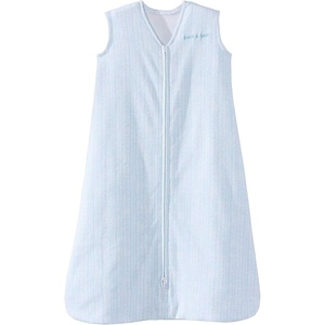 HALO SleepSack, 100% Cotton Wearable Blanket, Swaddle Transition Sleeping Bag, TOG 0.5(Aqua Feather)