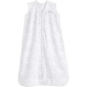 HALO SleepSack, 100% Cotton Wearable Blanket, Swaddle Transition Sleeping Bag, TOG 0.5(Midnight Moons-grey)