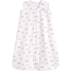 HALO SleepSack, 100% Cotton Wearable Blanket, Swaddle Transition Sleeping Bag, TOG 0.5(Sunshine Rainbows)