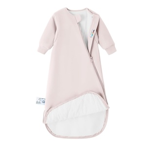 KaiyaBaby Organic Cotton Baby Sleep Sack, Long Sleeve 1.0 TOG, 6-18M(Primrose Pink)