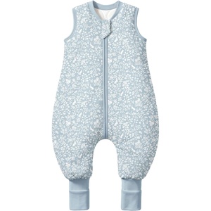 Mosebears Cotton Toddler Sleep Sack with Feet 2.5 TOG Ultra Soft Toddler Sleeping Sack Baby Sleep Bag Walker Wearable Blanket(Blue Rabbit)