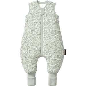 Mosebears Cotton Toddler Sleep Sack with Feet 2.5 TOG Ultra Soft Toddler Sleeping Sack Baby Sleep Bag Walker Wearable Blanket(Green Leaf)