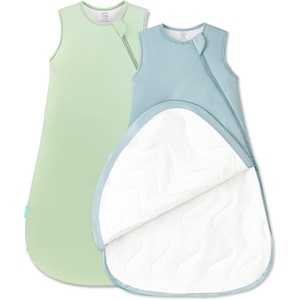 PurComfy Quilted Sleep Sack 2.5 TOG, Supersoft Bamboo Viscose Sleeping Bag(Slate & Sage)
