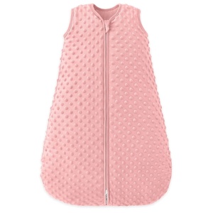 Yoofoss Baby Sleep Sack 12-18 Months TOG 1.5 Fleece with Plush Dots 2 Pack(2.5 Tog-brown)