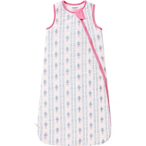 pureborn Baby Sleep Sack Viscose from Bamboo Wearable Blanket S-XL(Vertical Stripe Bow)